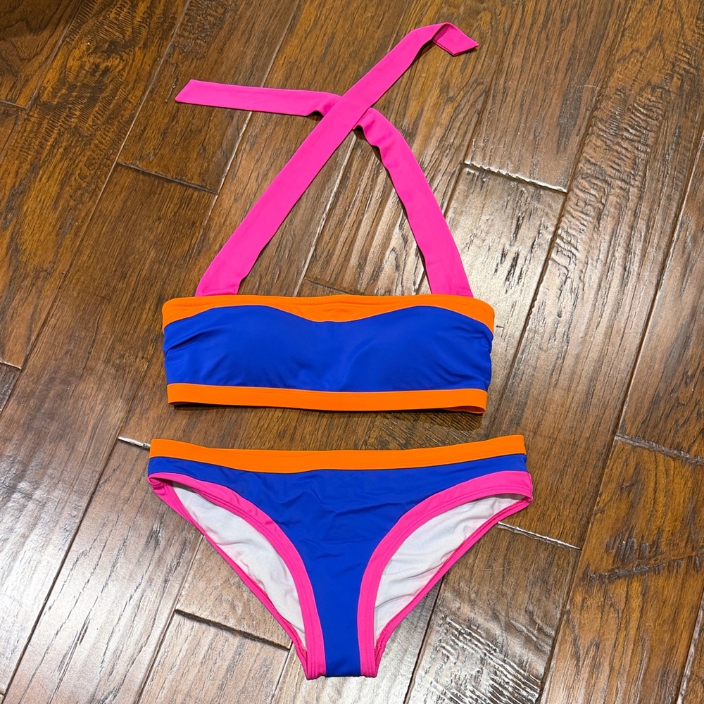 Boden Blue and Pink Bikini